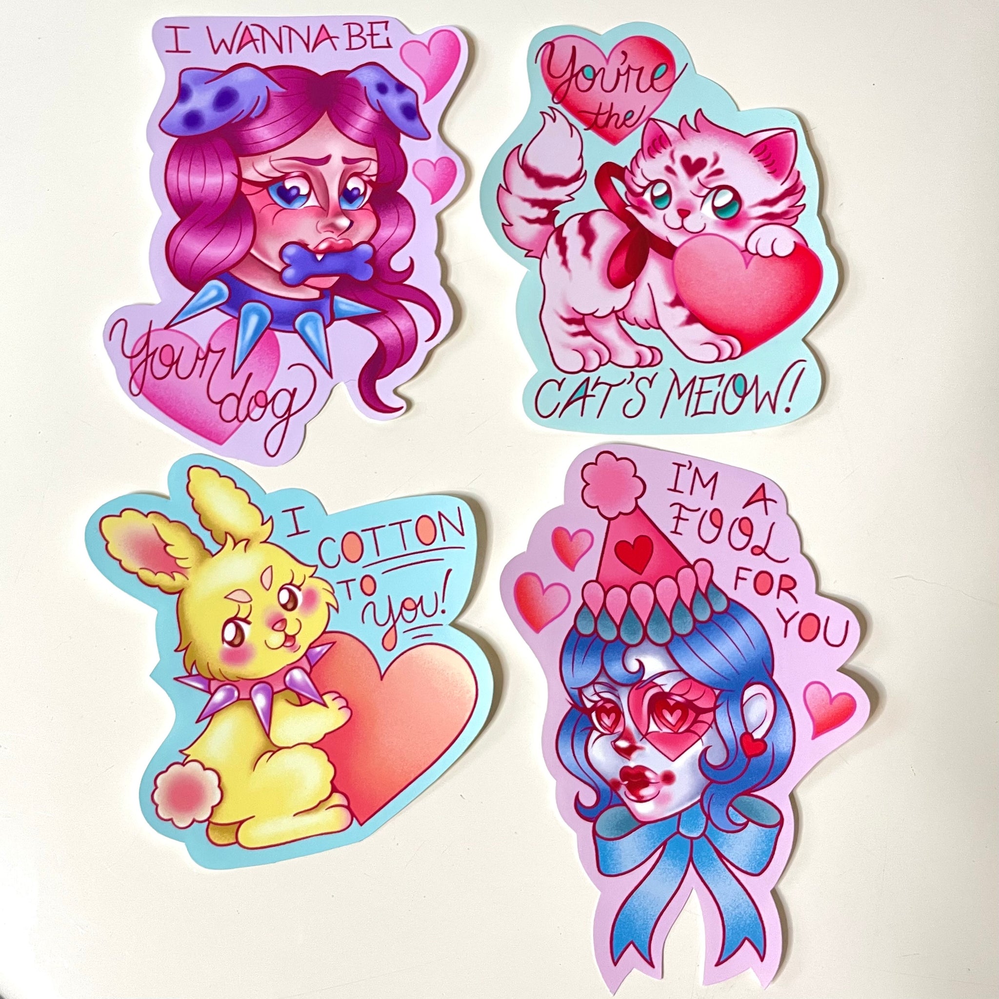 Pastel Pals Valentine's Stickers ♡