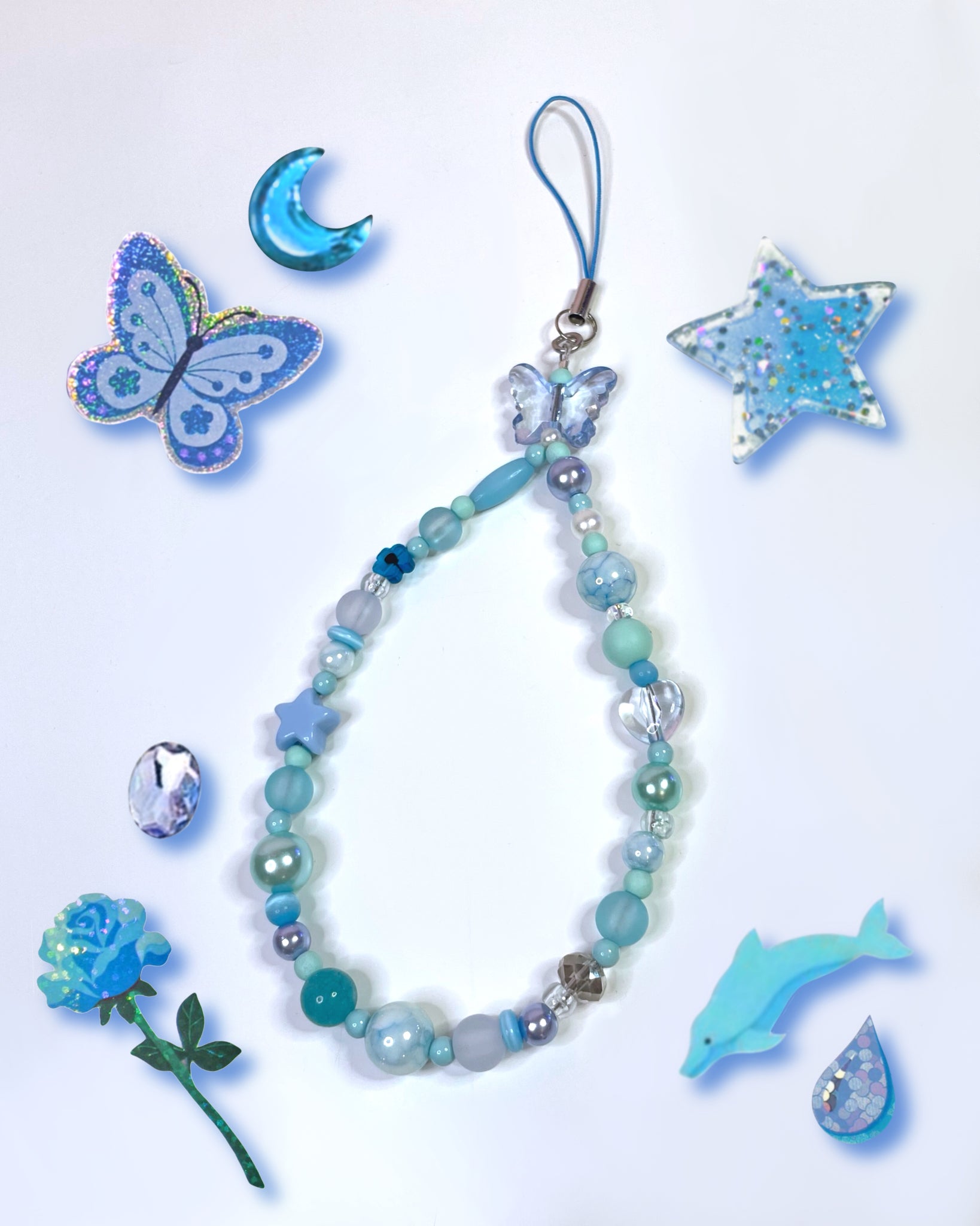 Blue Butterfly Garden Charm