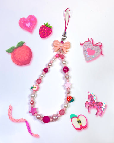 Peach Ribbon Charm