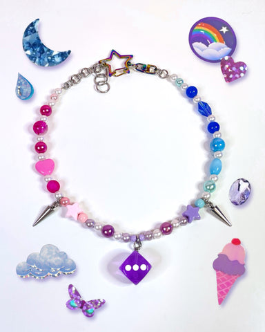 Candy Cosmos Dice Necklace