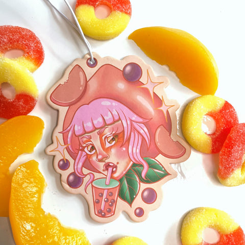 Peach Boba Air Freshener